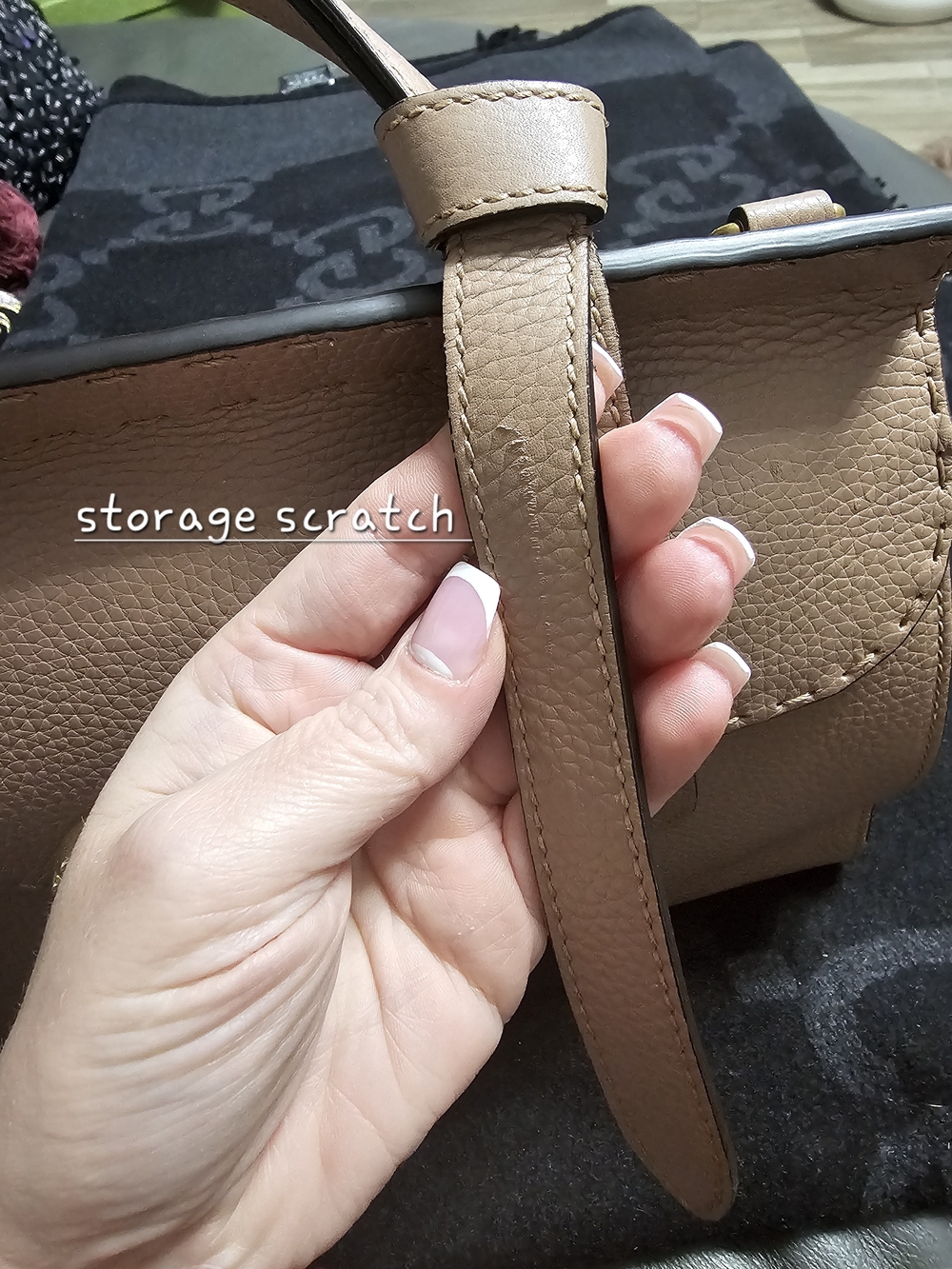 Gucci Pearl Double G Top Handle Bag in Taupe - Picture 15 of 16